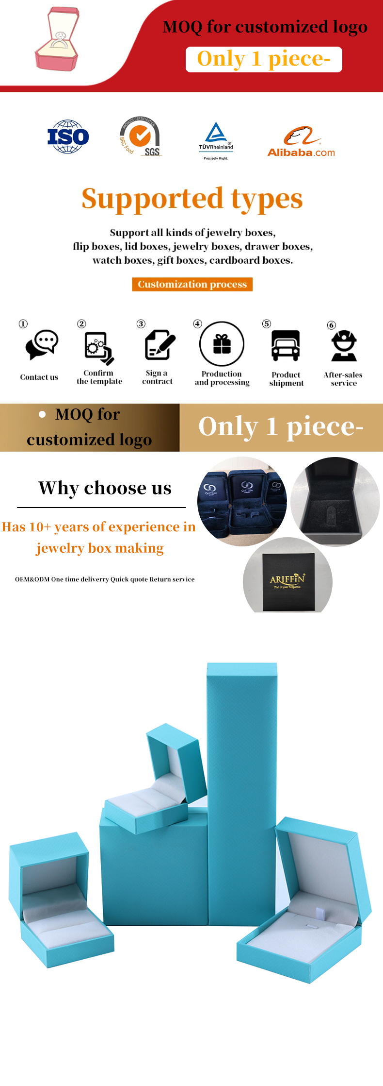Wholesale manufacturing Luxury Jewellery Box Personalized Custom high end Necklace Bracelet Earrings Ring jewelry set Packaging cardboard paper sky