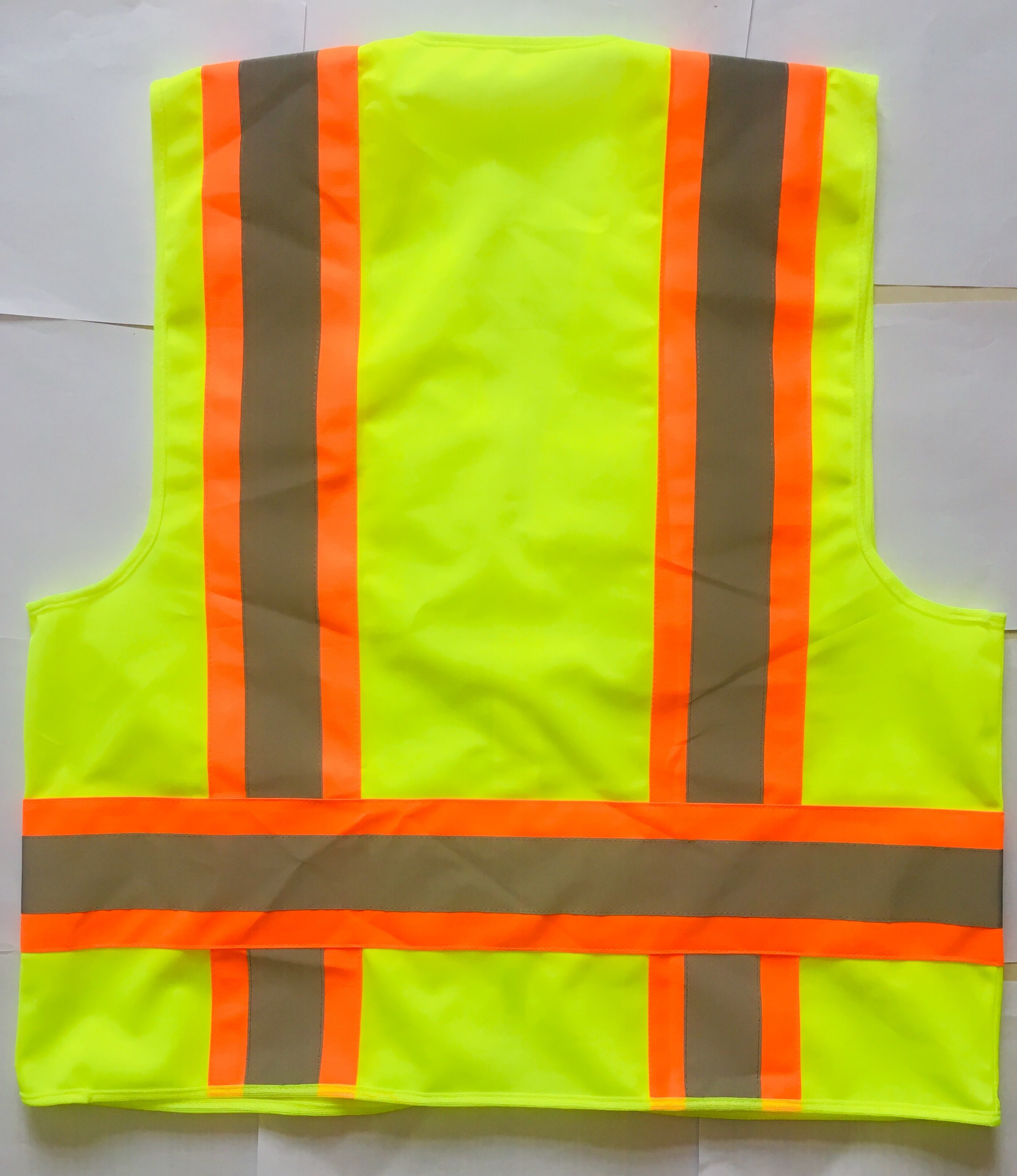 120 Grams Reflective Safety Vest Highway High Visibility Vest With Pockets