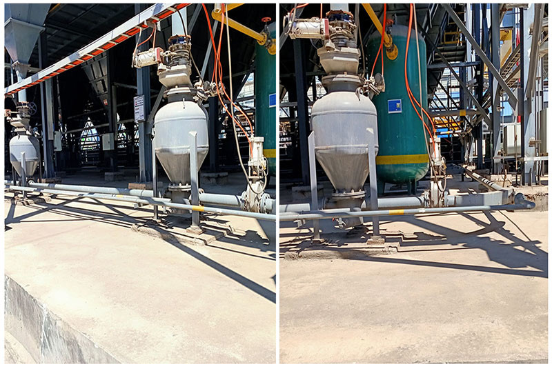 High-Efficiency Dense Phase Pneumatic Pump 0.5-50t/h Capacity Low Air Consumption For Cement/Fly Ash