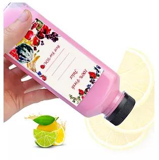 Juice Round Bottle Plastic With Lid Packing Bottles For Juice Pet Plastic Juice Bottles
