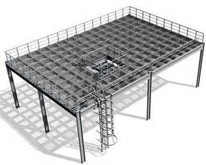 steel structure platform mezzanine floor for site office using