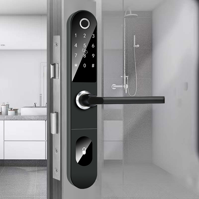 Silm Body Aluminum Alloy Smart Biometric Fingerprint Door Lock for Home
