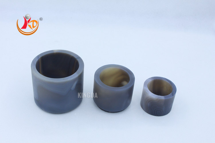 Agate Grinding Bowl with Lid and Seal Ring Comfort mill Jars for pulverisette 6