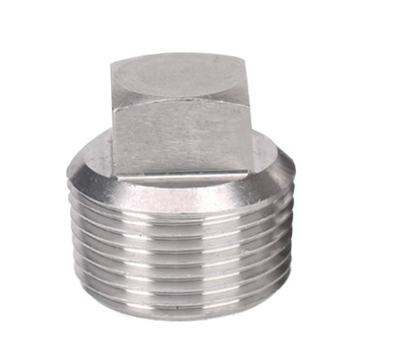 CNC 3/8" NPT Male Solid 304 Stainless Steel Pipe Fitting