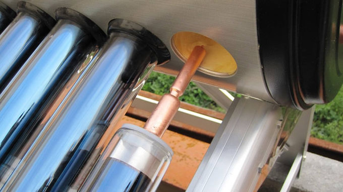 Convenient Heat Pipe Solar Water Heater All Glass Double Tube Co Axial Structure