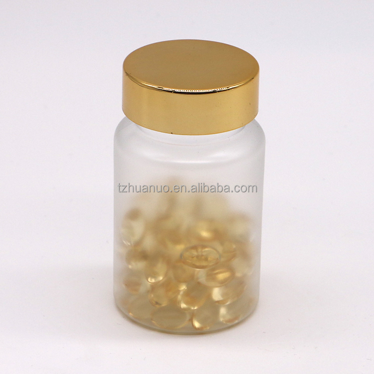 Medicine Pill Capsule Containers in 90mL PET with Frosted Finish and Screw Cap