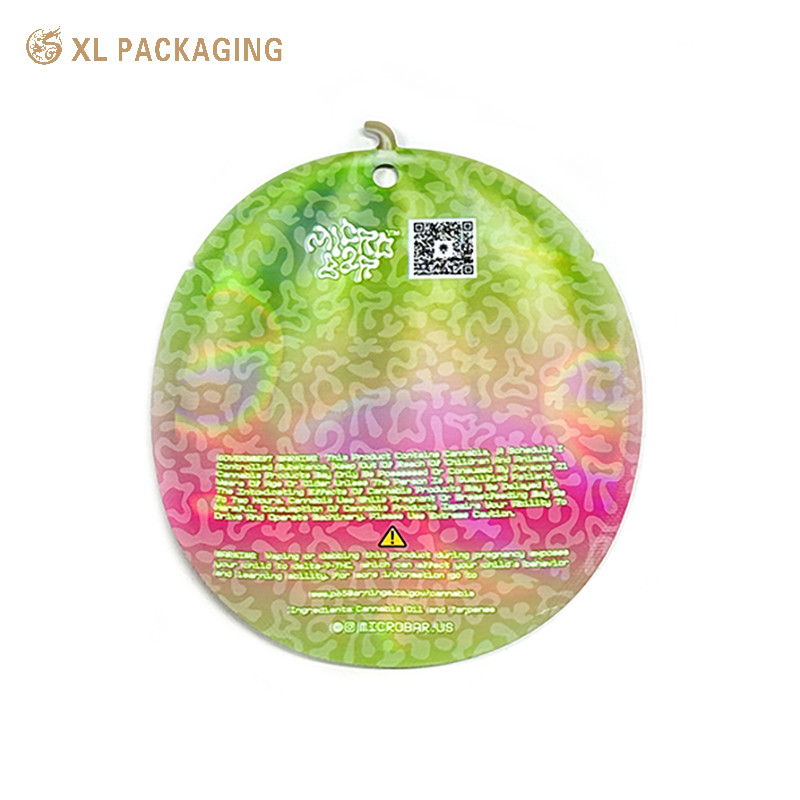 Mini Skin Care Zip Seal Mylar Bags Round Plastic Mask Packaging Bag Moisture Proof
