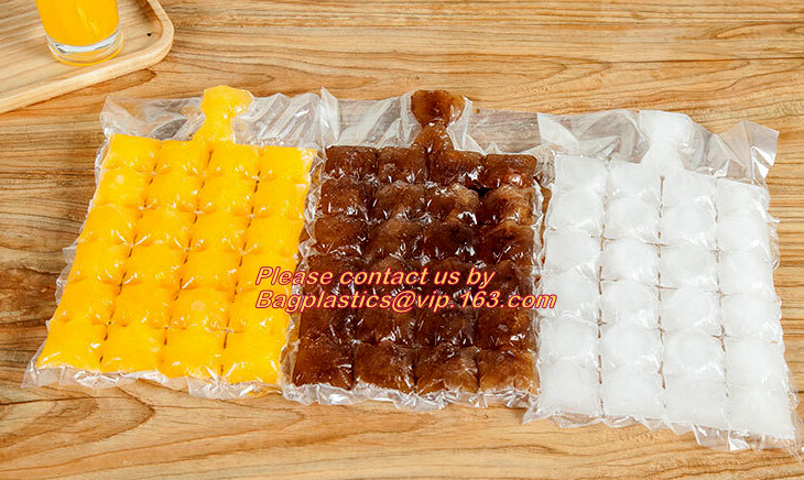 New Custom Printed Disposable Ice Cube Plastic Bag Manufacturer, Colored Disposable Plastic Ice Cube Freezer Bag, bageas