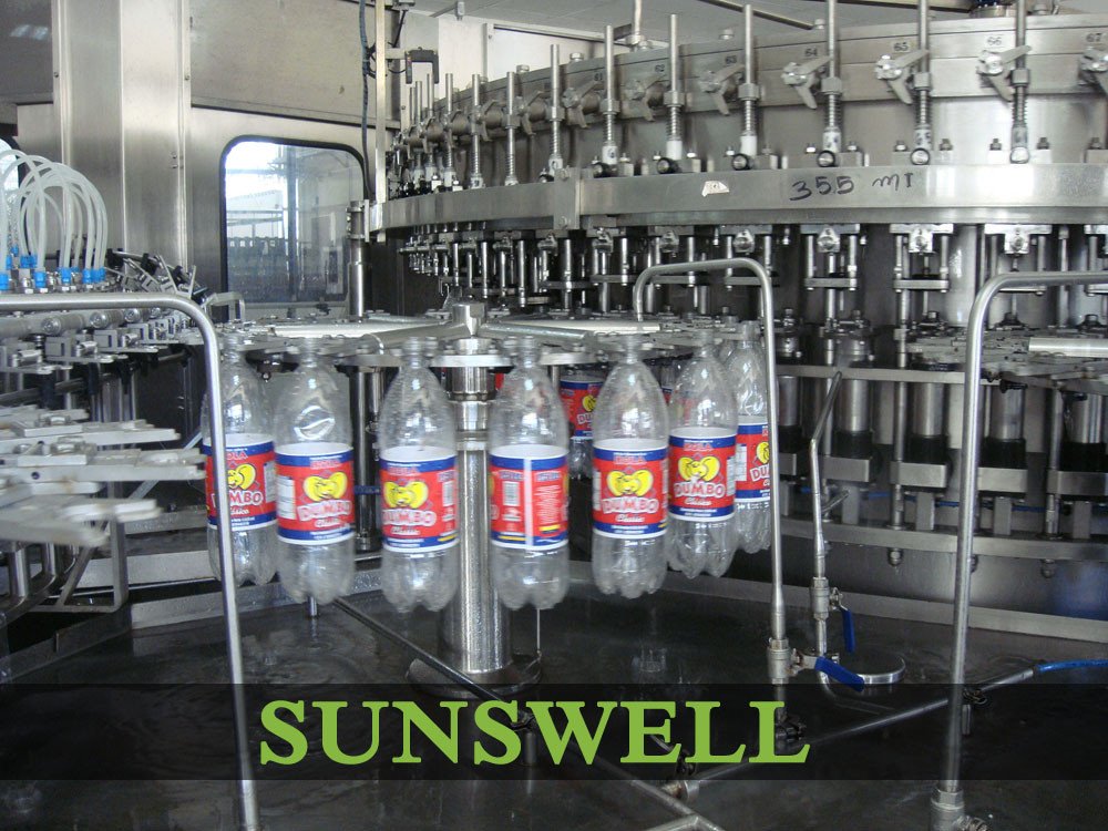 Gas Beverage Automatic Carbonated Filling Machine For PET Bottles
