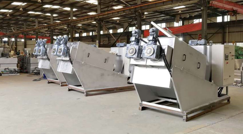 1.47kw Screw Press Sludge Dewatering Machine for Slaughtering Sewage Efficiently