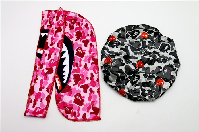 Logo Custom Satin Men Women Designer Bonnet And Durag