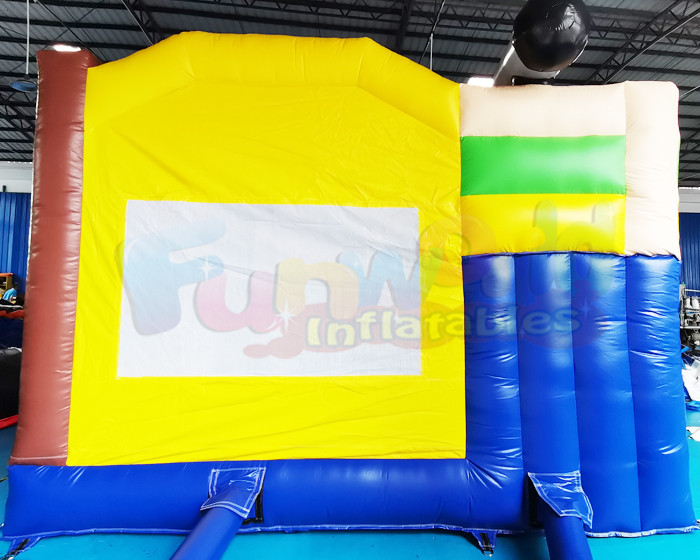 Backyard Inflatable Bouncer Slide Pirate Ship Bounce House
