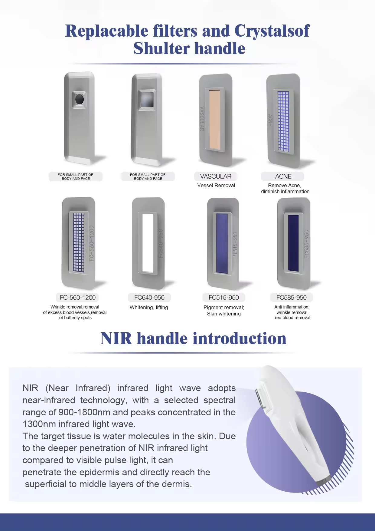Pulse 10million Shots IPL SHR Hair Removal Machine With 9filters