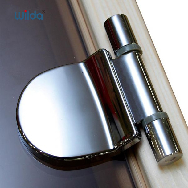 OEM Sauna Door Hinges Brown Color 180 Degree Glass Door Hinge