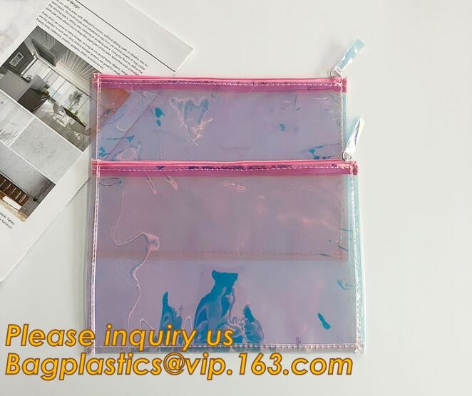 Plastic Bag OEM Custom PVC Loop Handle Image Printed Plastic Shopping Bag,Promotional Clear Waterproof Plastic Cosmetic