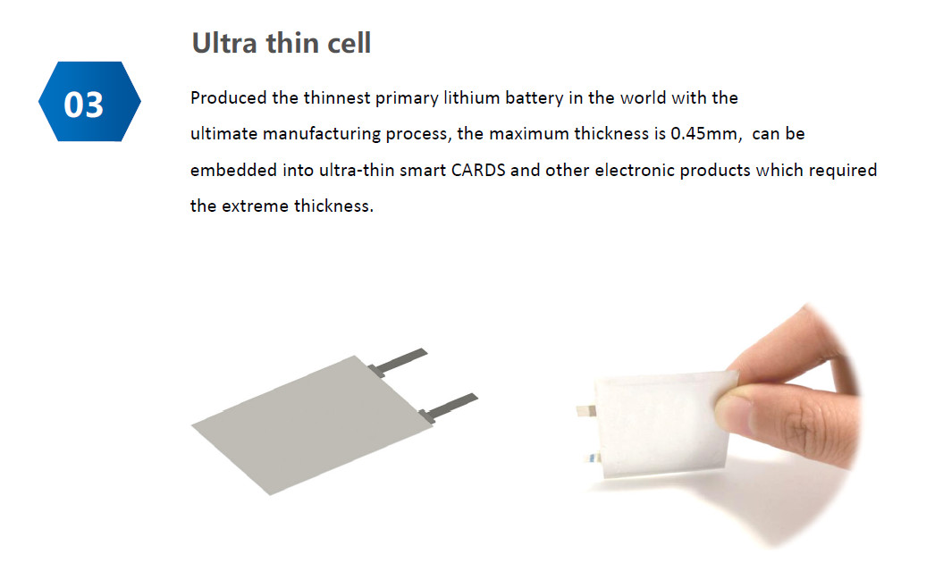 CP502440 Dioxide Ultra Thin Battery CP502440 Lithium Pouch Cell