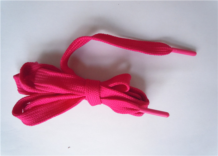 Eco Friendly Elastic Wide Shoe Laces Extra Long Metal Aglet For Garment