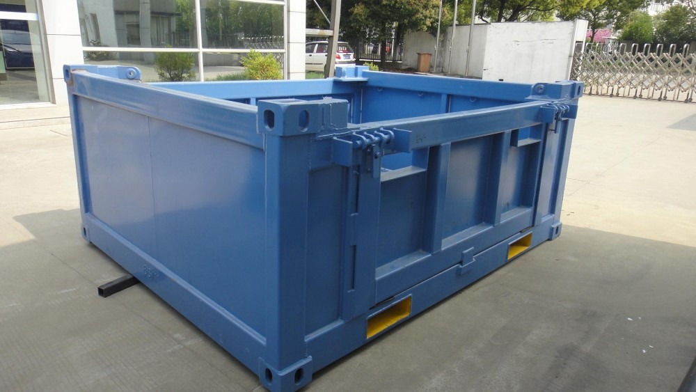 10ft DNV 2.7-1 Standard Offshore Cargo Baskets Half-Height Dry Steel Container Open Top 3-Meter Length Optional Half-Height
