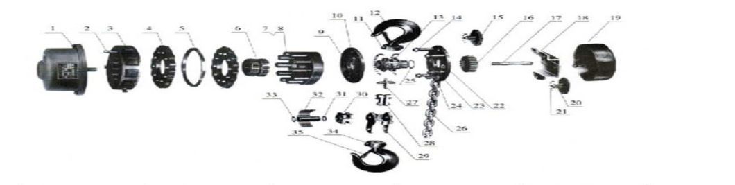 Simple Electric Hoist for Hoist Tank or Silo or Bolted Tank Lifting
