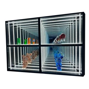 Customizable Colors Infinite Abyss Mirror Display Case for Home and Commercial