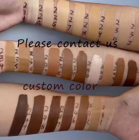 OEM / ODM Makeup Foundation Matte Natural Waterproof Matt Liquid Makeup Private Label Foundation for Women