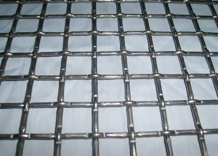 Lock Crimped Wire Mesh Carbon Steel Surface Untreatment Wear Resistance