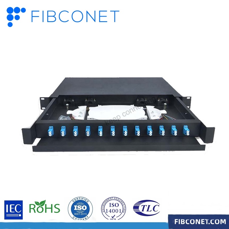 1u 2u Sc FC Patch Panel Fiber Optic Distribution Frame ODF for Optical Fiber Network