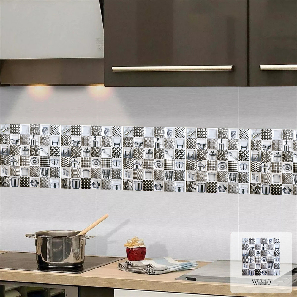 300x300mm Scratch-Resistant encaustic Ceramic Rustic Tile For Living Room And Durable Wall Tiles For Bedroom White And Black