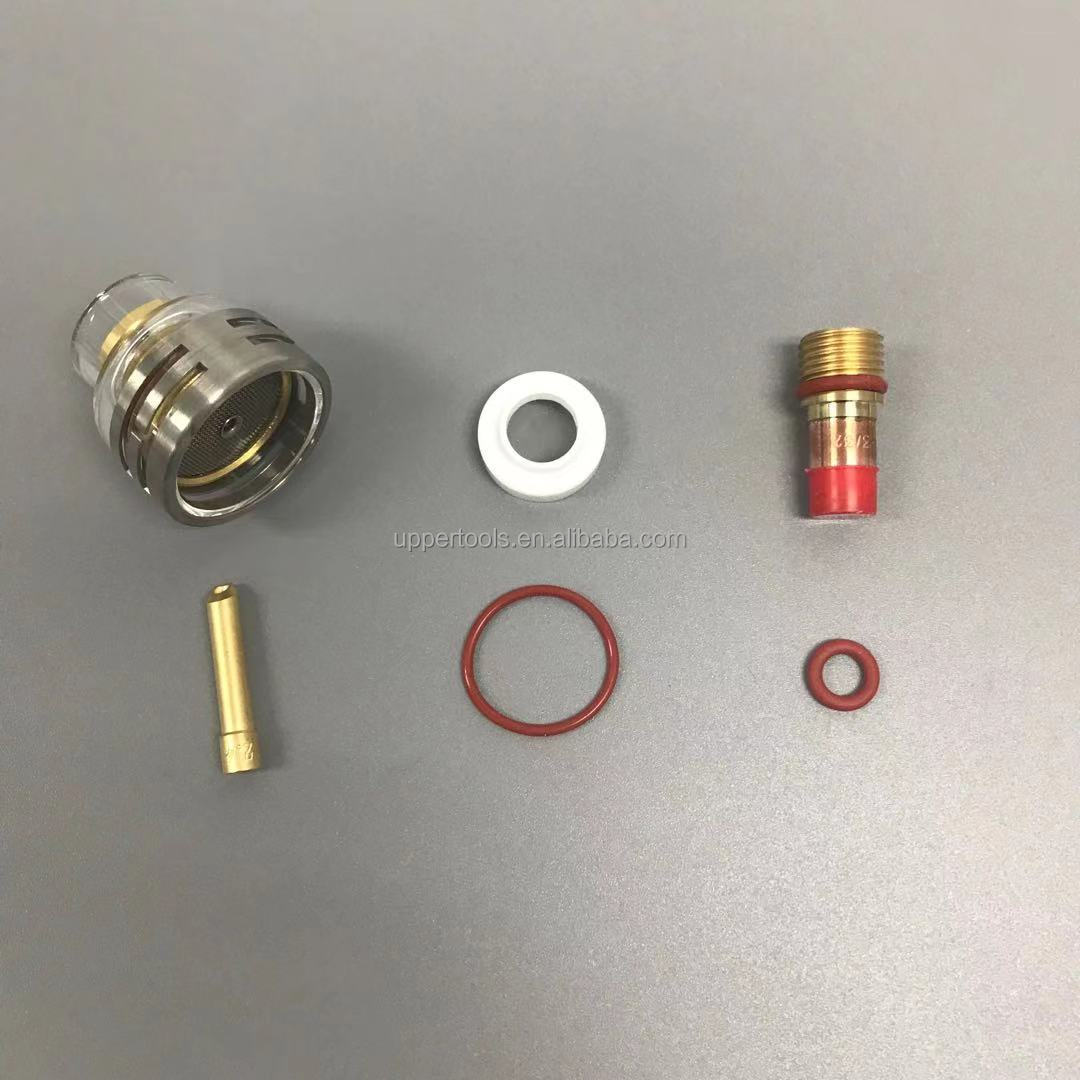 WP-17/18/26 16 TIG Welding Torch Accessories Champagne Clear Nozzle Kit with Guard