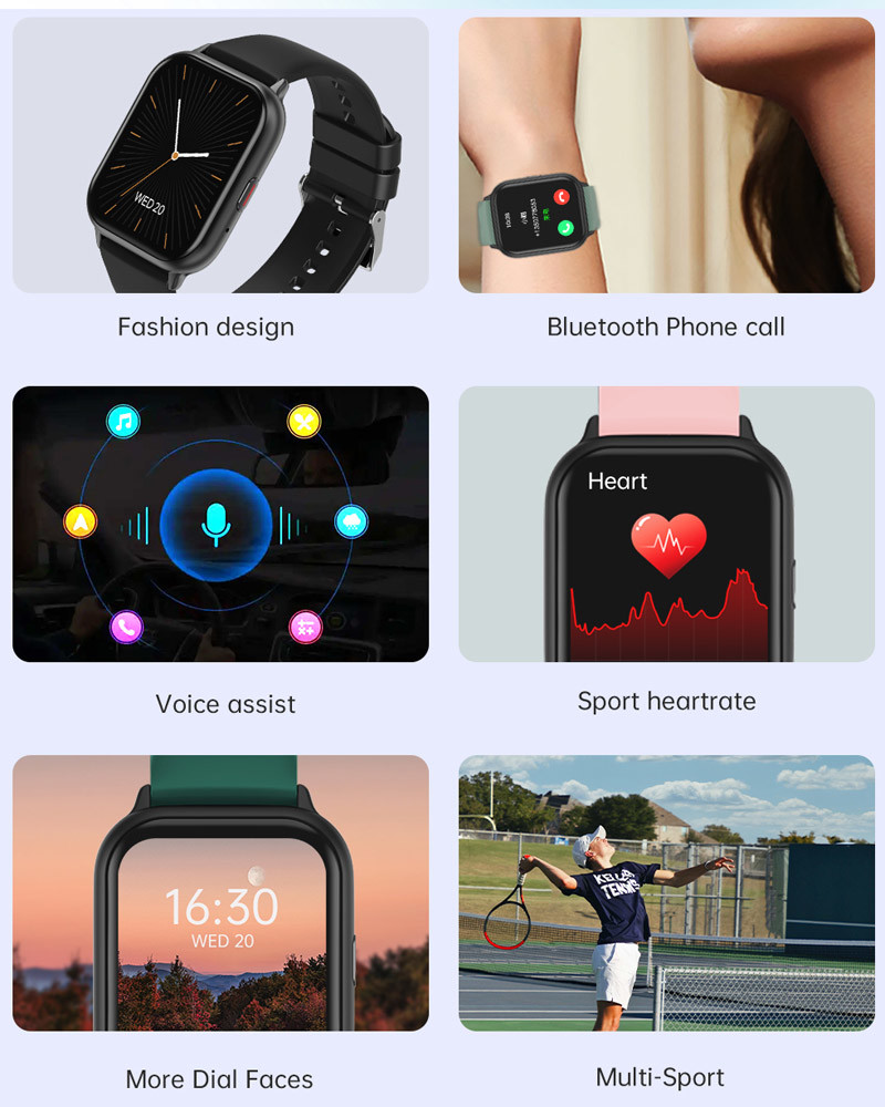 256KB Fitness Tracker Smartwatch For Women With Real Blood Oximeter