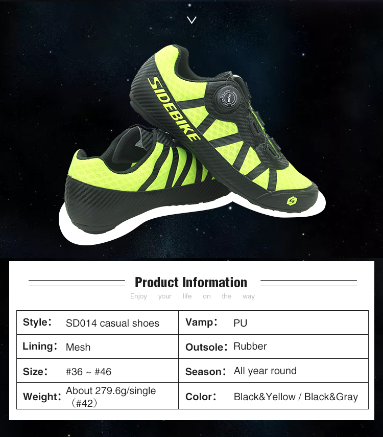 Breathable Casual Road Bike Shoes High Reliability With CE / ISO Certification