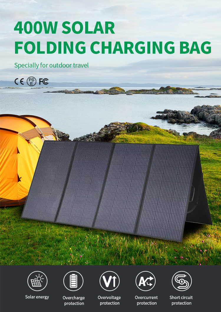 Outdoor Portable Foldable Solar Panel 400 Watt 1070*560*80mm For RV Power