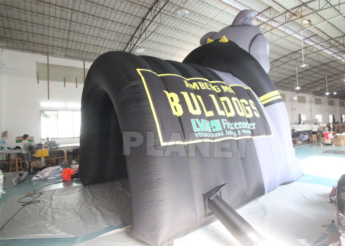 Bulldog Inflatable Tunnel Tent Customized Football Inflatable Tunnel For Advertising Inflatable Tunnel Channel For Event