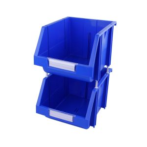 China Customized Workshop Shelf Bin for Tools Plastic Warehouse Storage Bin Hanging Toolspare Stacking Box on sale
