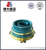 Design Mn18Cr2 Concave and Mantle for HP100 HP200 HP300 Stone Cone Crusher Spare Parts