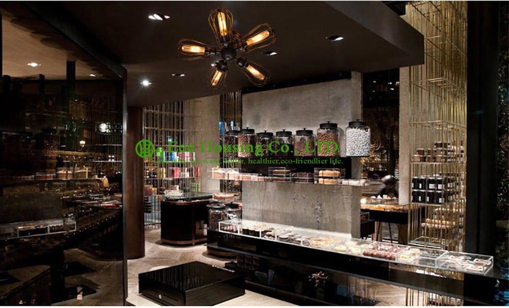 Unique High Quality Chandelier Ceiling Lamp 5 Bulbs with iron lampshade