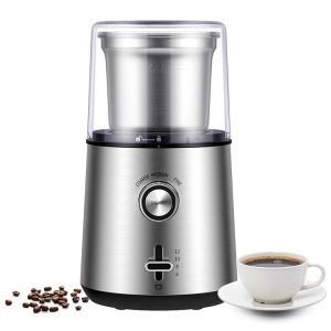 SS304 Mini Espresso Coffee Machine Bean Spices Grinding Mill