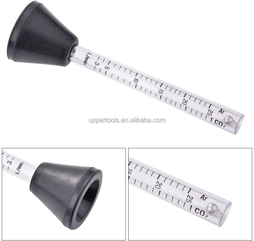 TIG MIG Plasma Torches 0-25ml Flow Tester for Plastic Argon Co2 Gas Flow Testing Tool