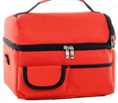 Factory price portable Reusable bicycle cooler lunch bag Insulated shoulder bag Lunch bag for food delivery