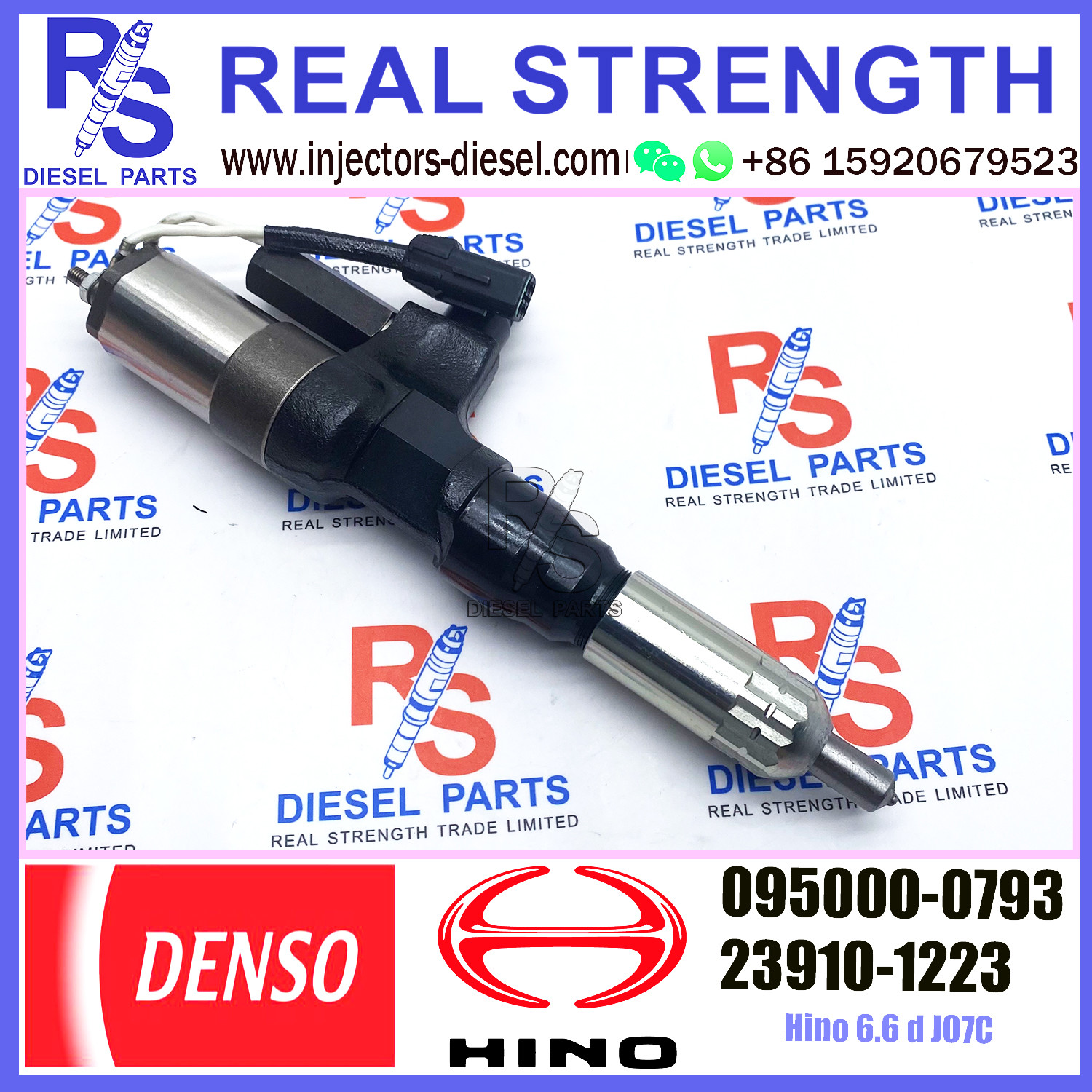 Common Rail Diesel Nozzle Injectors 095000-0792 095000-0793 095000-0794 For HINO 23910-1222 23910-1223 S2391-01223