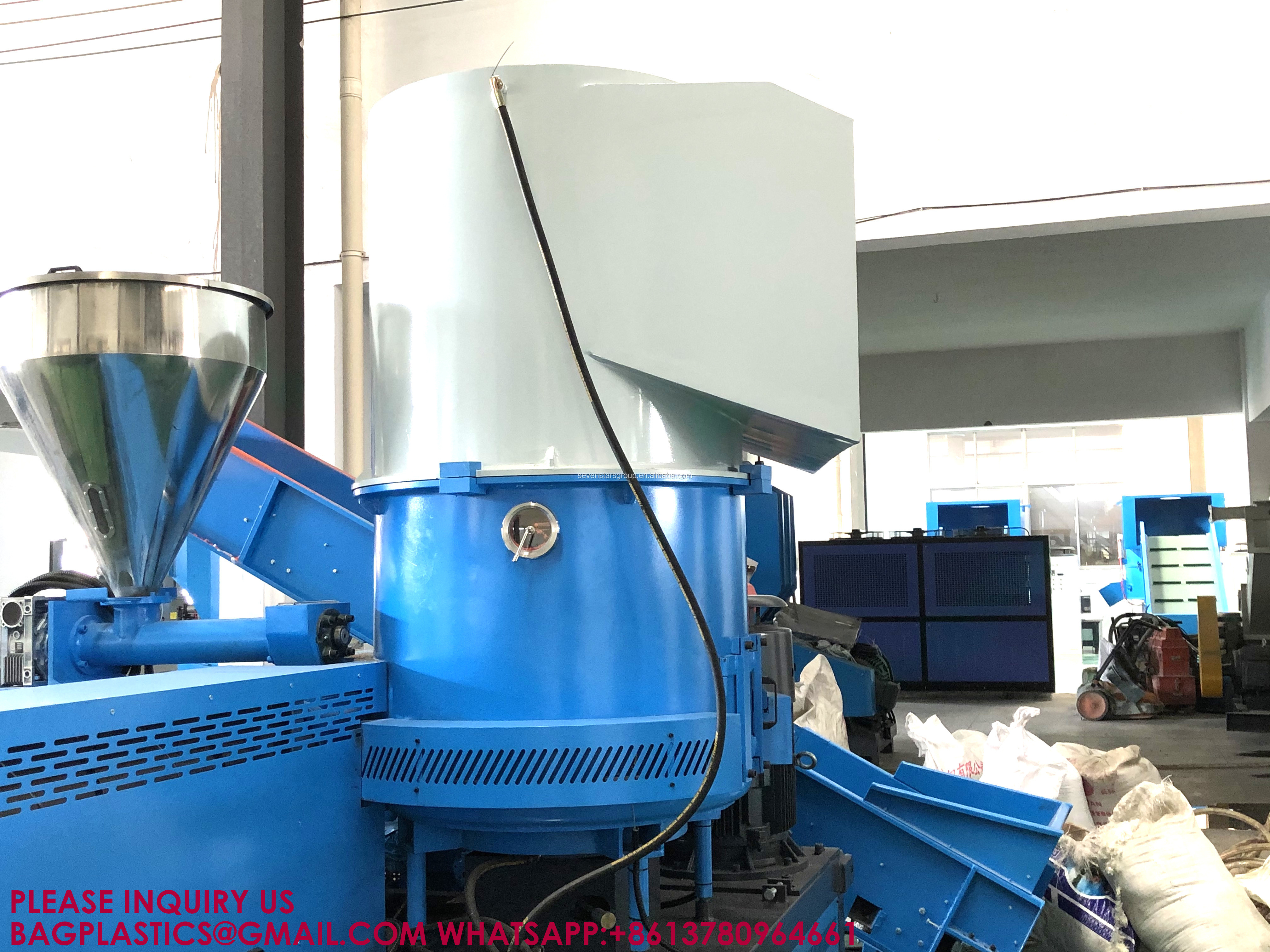 Plastic Pelletizing Machine Pellet Recycling Machines Plastic Granulator For Pp Pe Film