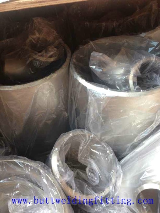 seamless Stainless Steel Tee , single slit pipe wall thickness 1 / 2 " NPS Sch5S to 24"OD x30mm