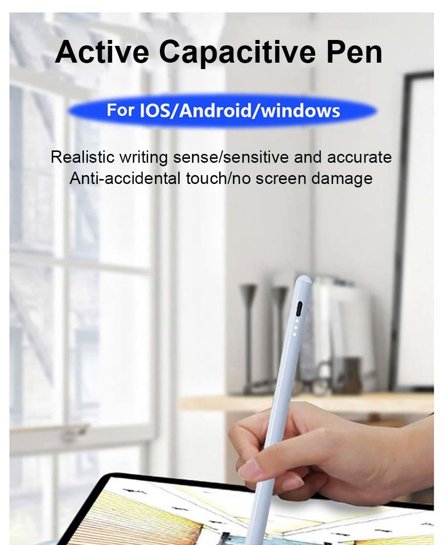 Omnigift Pink Tablet Stylus Ballpoint Pen With Power Display