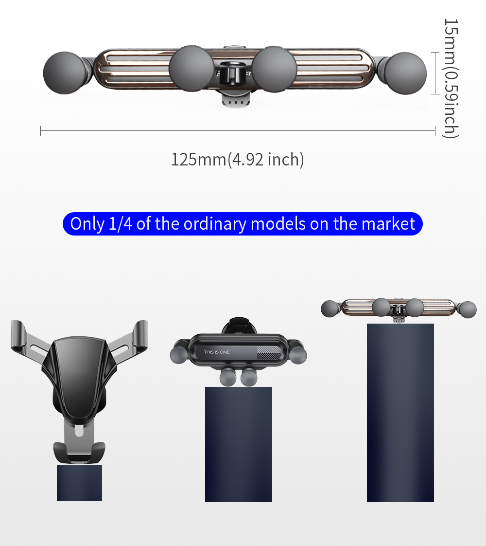 Essager 360 Rotation Gravity Mobile Stand for Car Easy Operation Stable Car Stand