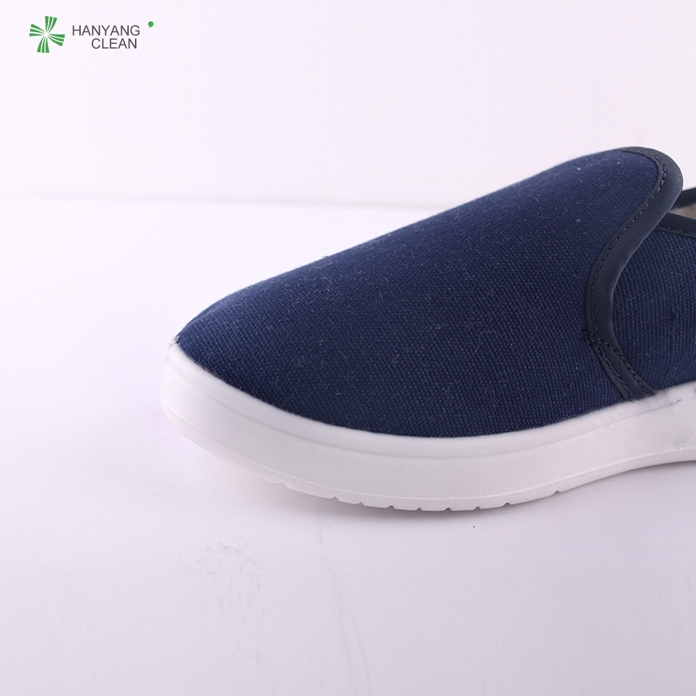 Warm anti-slip clean room antistatic esd working canvas shoes esd PU dustproof shoe