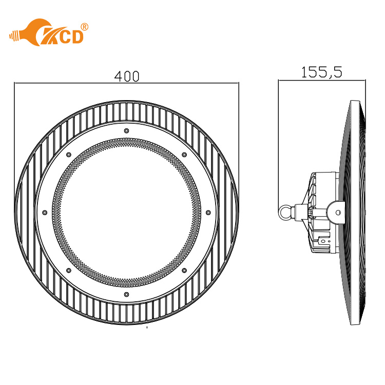 SMD Chip 24000LM Industrial Led High Bay Lights 200w