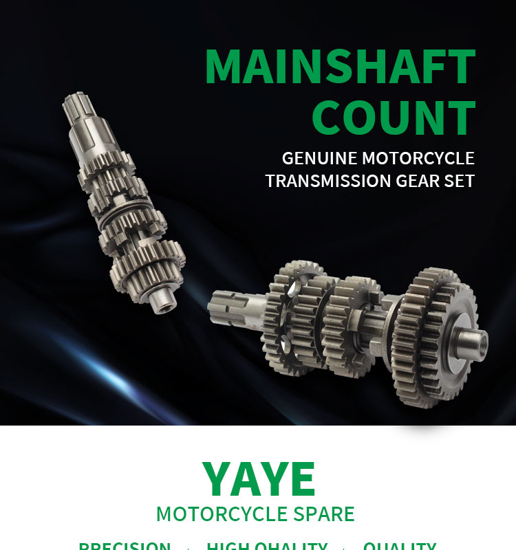 Motorcycle Steel Counter Shaft And Main Shaft For Honda CG125 CG150 Engine Gears