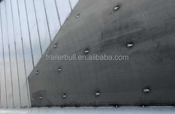 7.2 / 8.2 / 9.6 / 10.5 m Carbon Steel Chassis Tipper Semi Trailer for Building Materials Transport