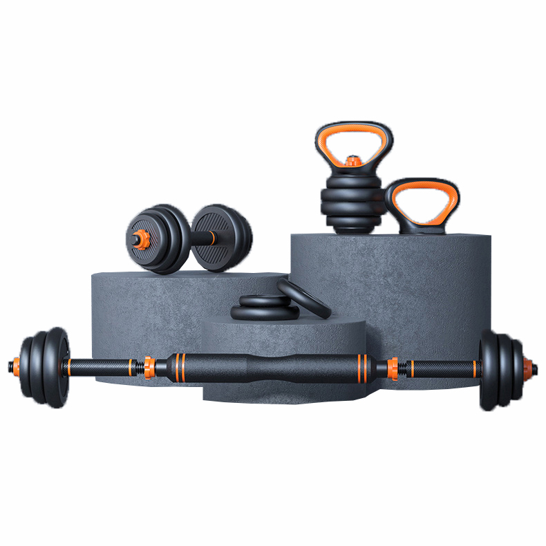 59CM Dumbbell Barbell Kettlebell Set 6 Adjustable 20 Kg Dumbbell Pair Cement