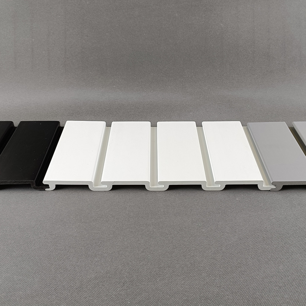 High Density Pvc Slatwall Panels Wall Mounting For Living Pop Room
